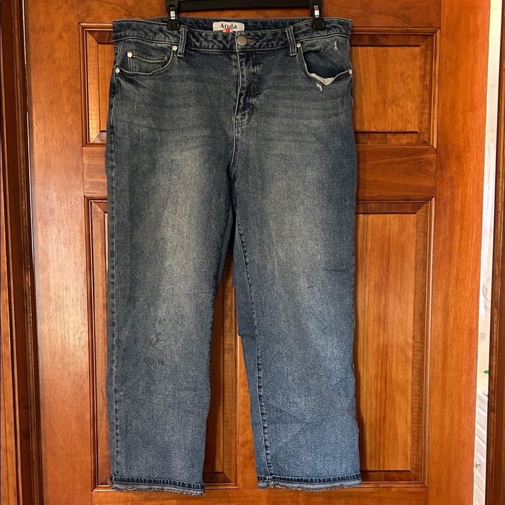 ARULA Relaxed Fit Dark Blue Jeans